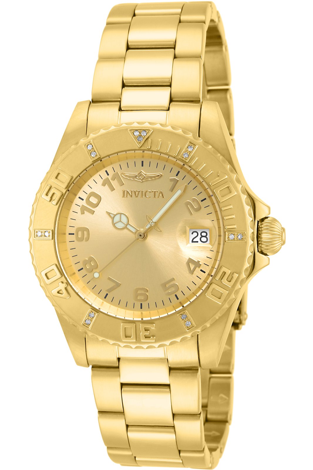 Invicta Pro Diver 15249 oro Orologio Donna Quarzo 40mm Con 15 diamanti Negozio ufficiale Invicta Acquista online