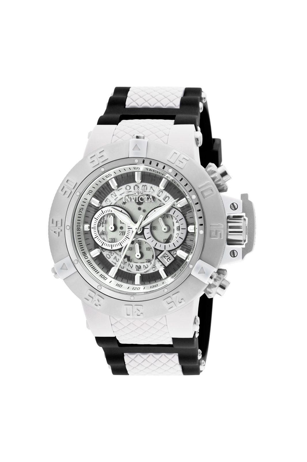 Invicta Subaqua Noma III 0924 Heren Horloge Quartz Uurwerk Roestvrij Staal met witte Wijzerplaat 50mm